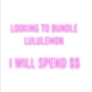 LOOKING TO BUNDLE LULULEMON